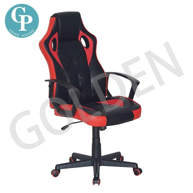 Игровой стул В гоночном стиле, вращающийся компьютерный игровой стул с полностью пенопластом, игровой стул для киберспорта из искусственной кожи