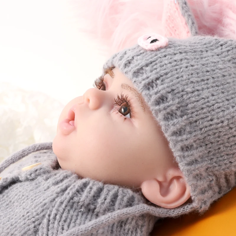 Wholesale Reborn Doll Soft Bebe Full Body 47CM Sitty Vinyl Silicone Realistic newborn baby boy girl toddler dolls for kids