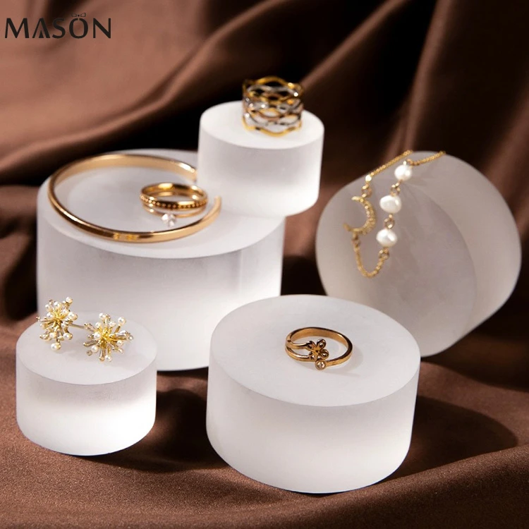 Creative acrylic jewelry stand display set for jewelry shop earring ring bracelet necklace acrylic jewelry display set holder
