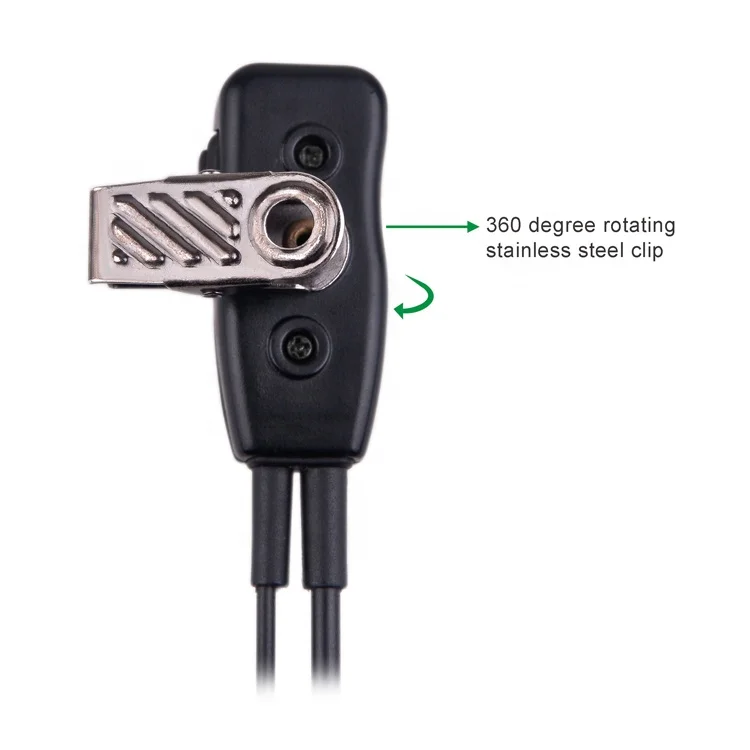 Walkie talkie headset clear tube headset with Quick Disconnect for Motorola Icom Kenwood HTY Midland two way radio brands