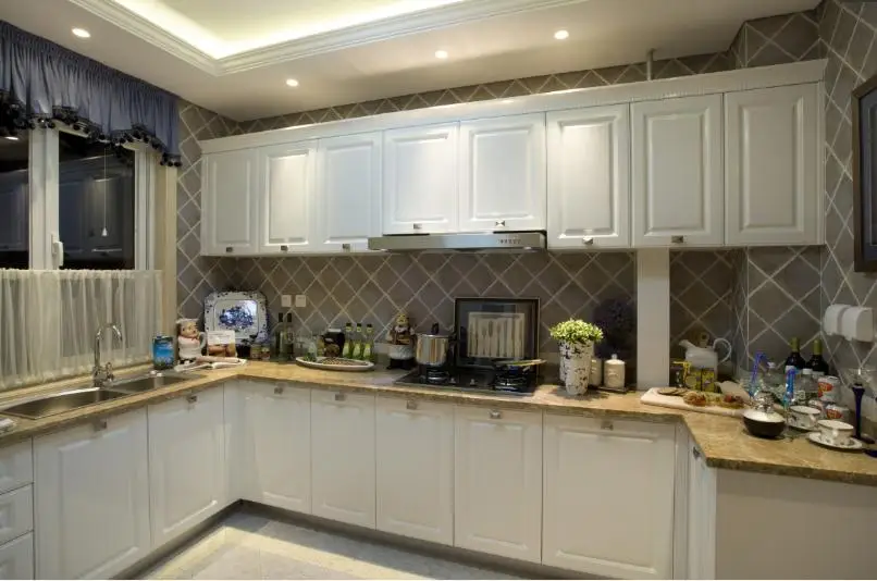 Foshan factory newest design Europe type modern contracted kitchen unit