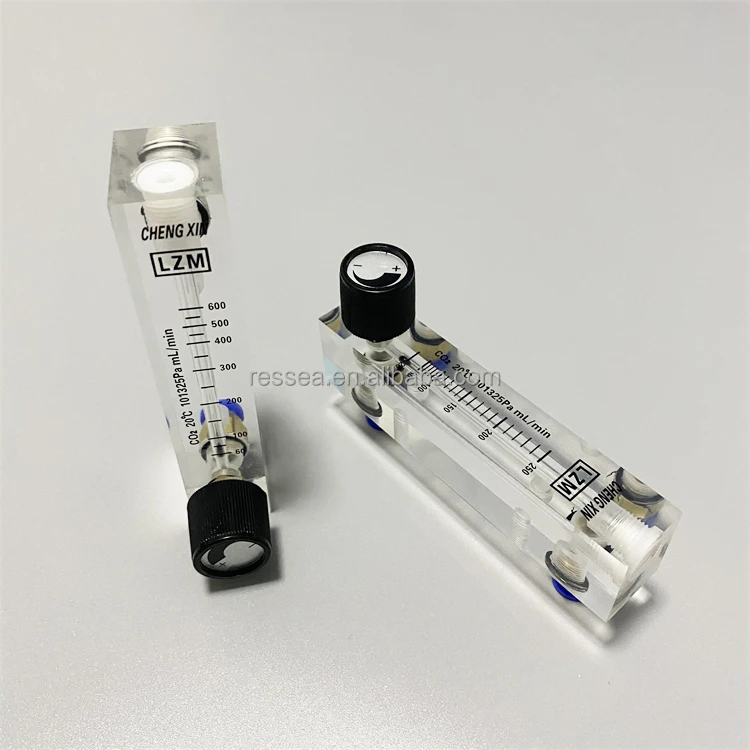 lzm-6T panel type 100 LPM small flow H2 O2 HHO co2 gas flow meter with adjust valve