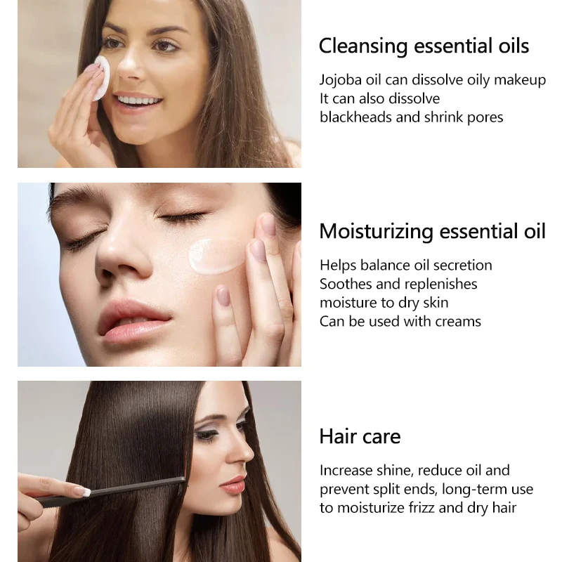 Private Label Organic Skin Care Bulk Fragrance Perfume Essential oils Carrier Jojoba Oil