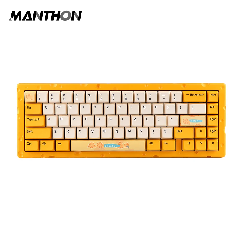 Ajazz AC067 Cheese 65% Mechanical Keyboard Gasket Mount Hot-Swappable RGB Type-C Wired ANSI Layout Ajazz Gaming Keyboard