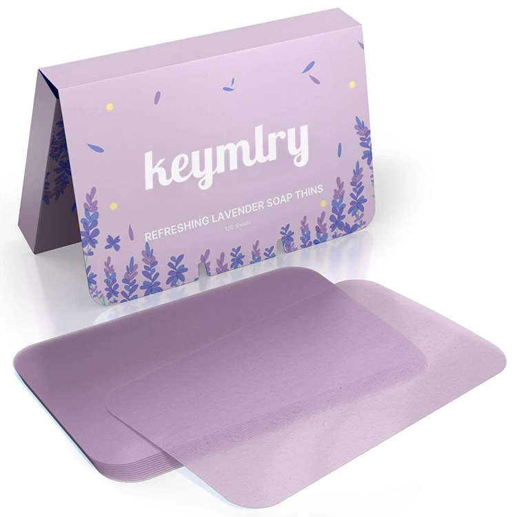 Диспенсер для мыла для рук, компактный портативный дорожный лист для мыла, одноразовый лист для мытья рук, ароматизированное бумажное мыло