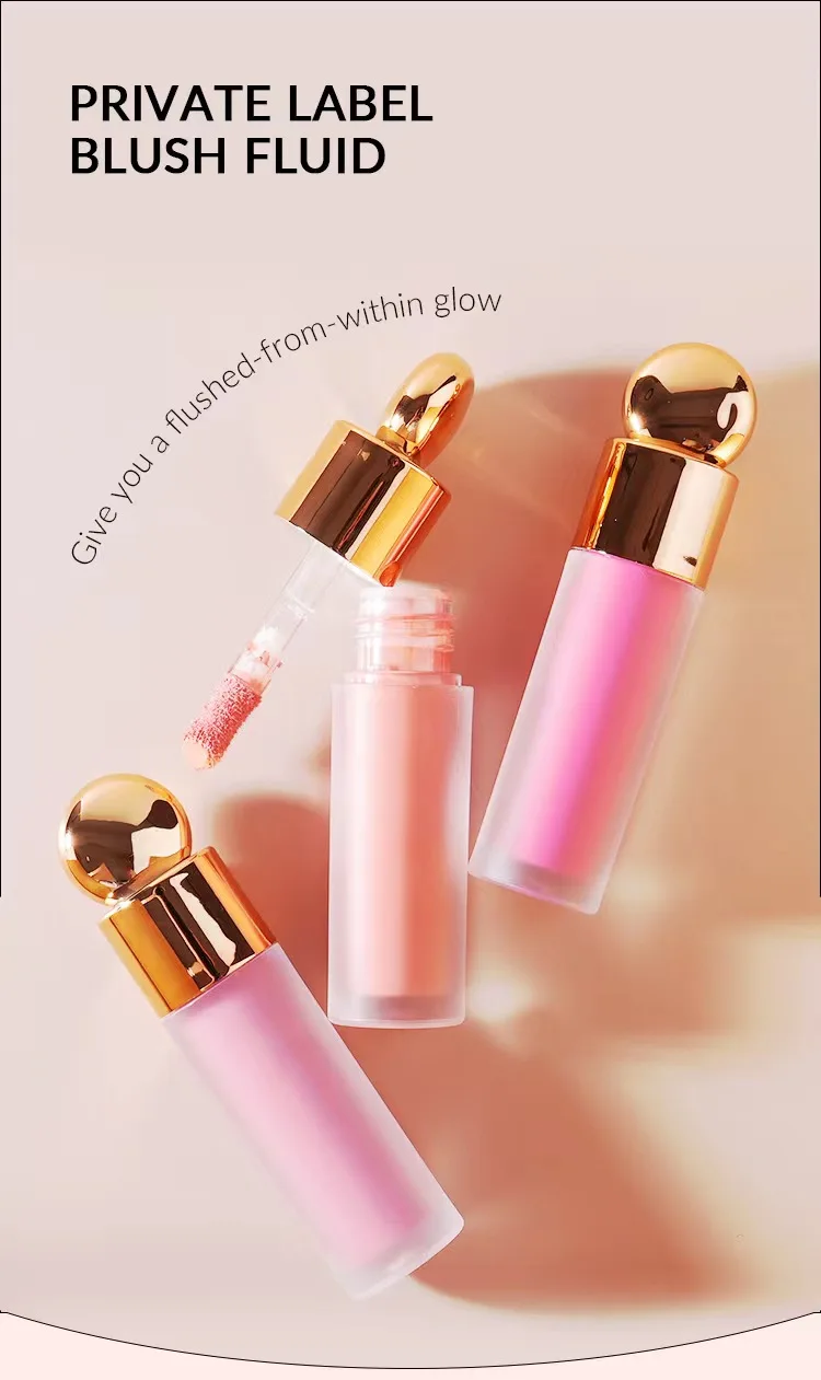 Luxury 7 Colors Liquid Blush private label glowing beauty silky smooth blusher  Beauty makeup Blusher