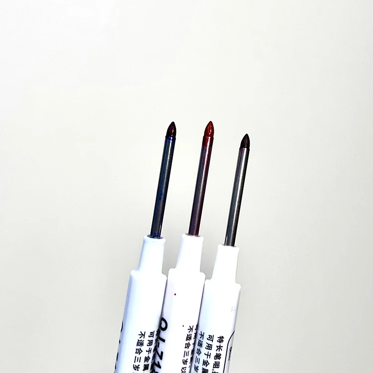 Customized Industrial Metallic Long Nib Deep Hole Oil Permanent Marker Pen Set Deep Hole Marker Pencil With 30mm Nib