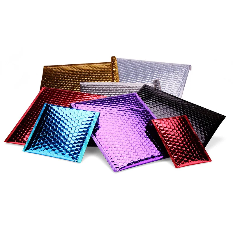 Shiny Aluminium Foil mailing tea inch padded envelope hash ice Air Padded bubble Delivery Package Clothing Shipping Bags