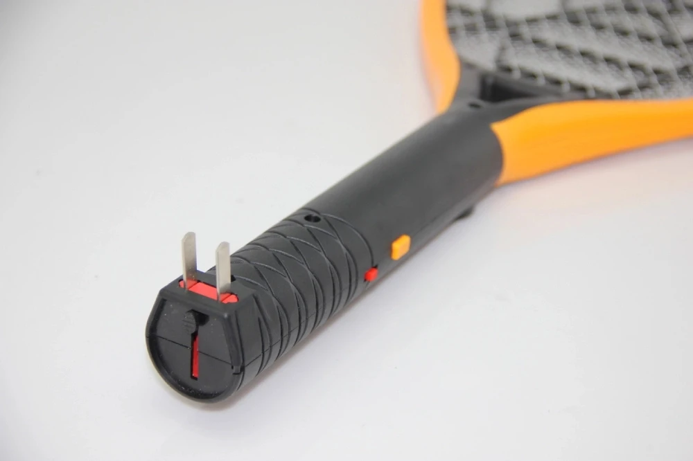 Electric rechargeable bat racket mosquito swatter