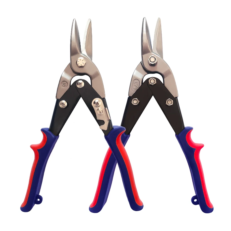 High quality 10in Sharp scissors Aviation tin snip cutting steel scissors