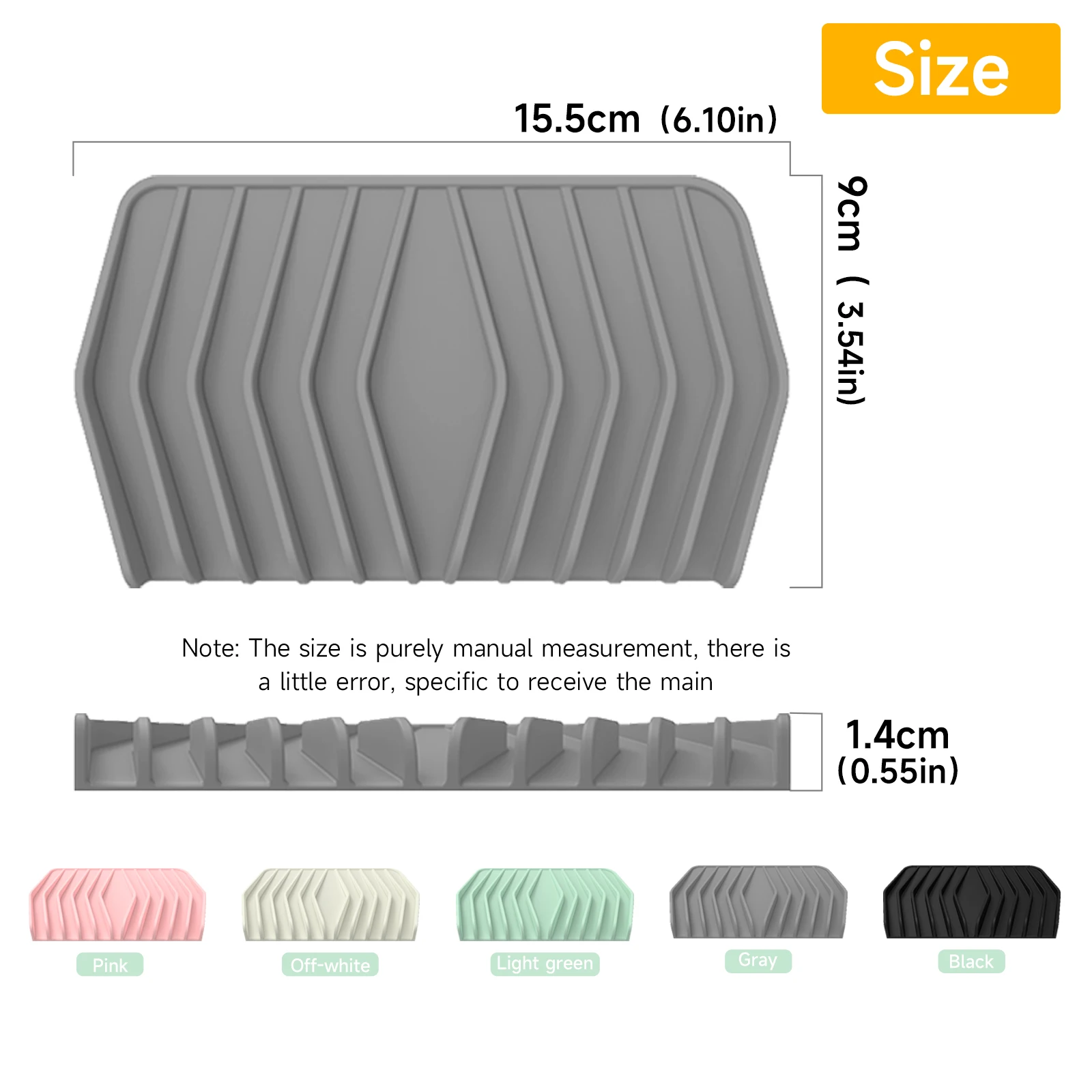 Non-slip Silicone Soap Saver Hand Wash Soap Box Easy Cleaning Silicone Soap Dishes Holder for Bathroom
