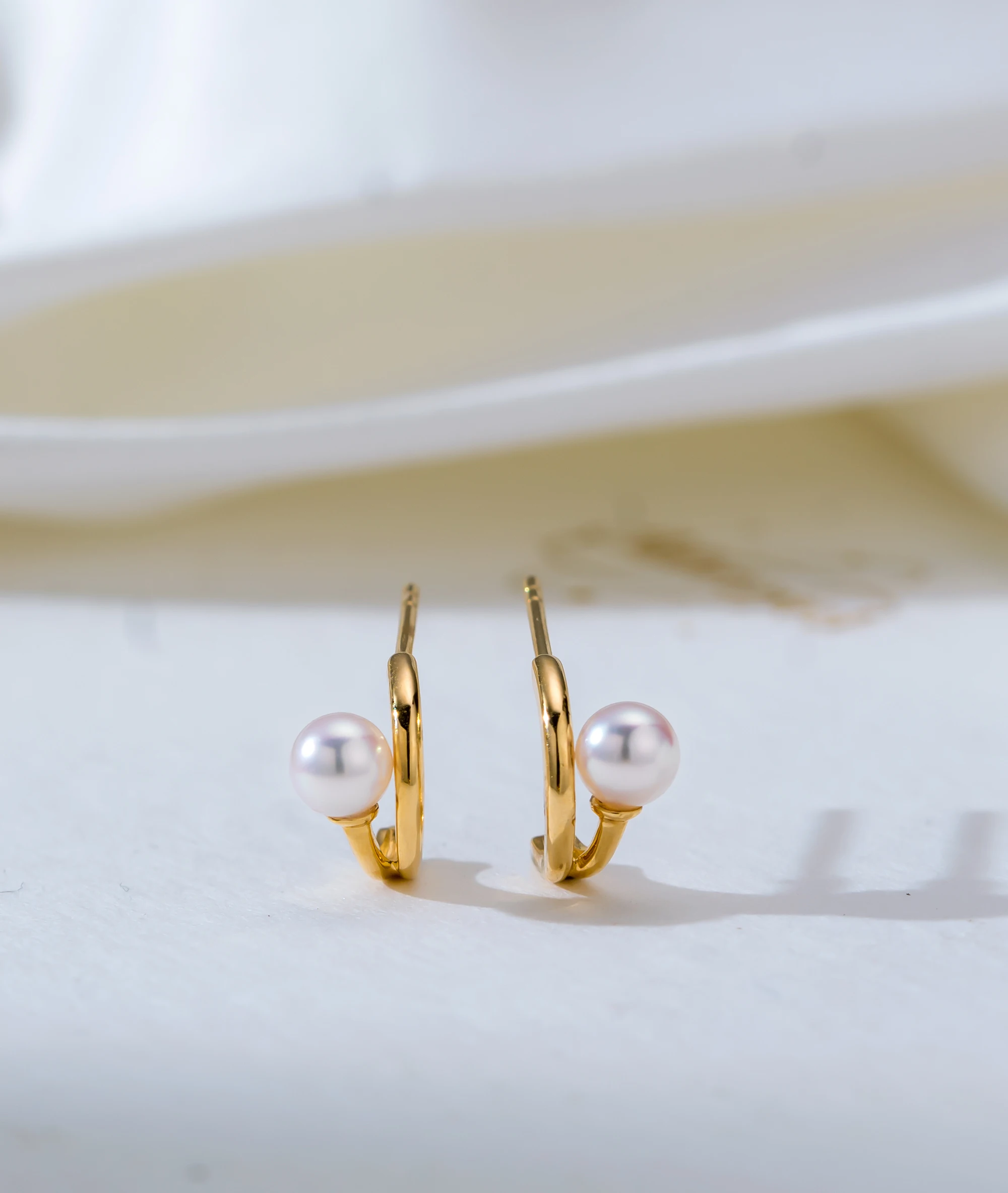 Trendy Romantic Jewelry Simplistic 18K Gold Earrings