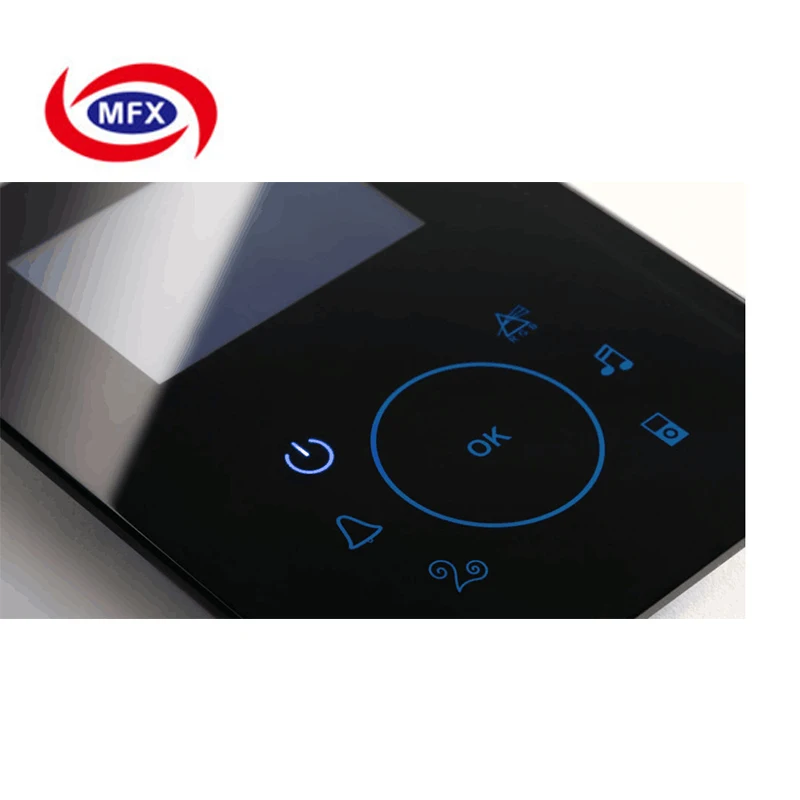 Customize Design Transparent Tempered Glass Touch Switch Control Front Window Panel