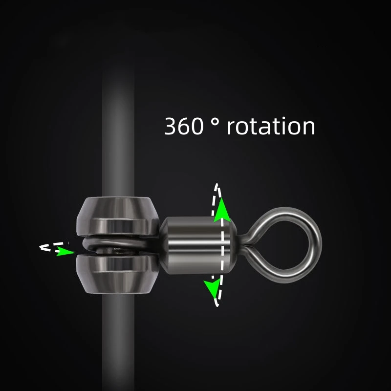 FTK 10pcs/pack Wholesale Fishing Swivel Copper Hammer American style Swivel Fork Fishing Gear Accessories