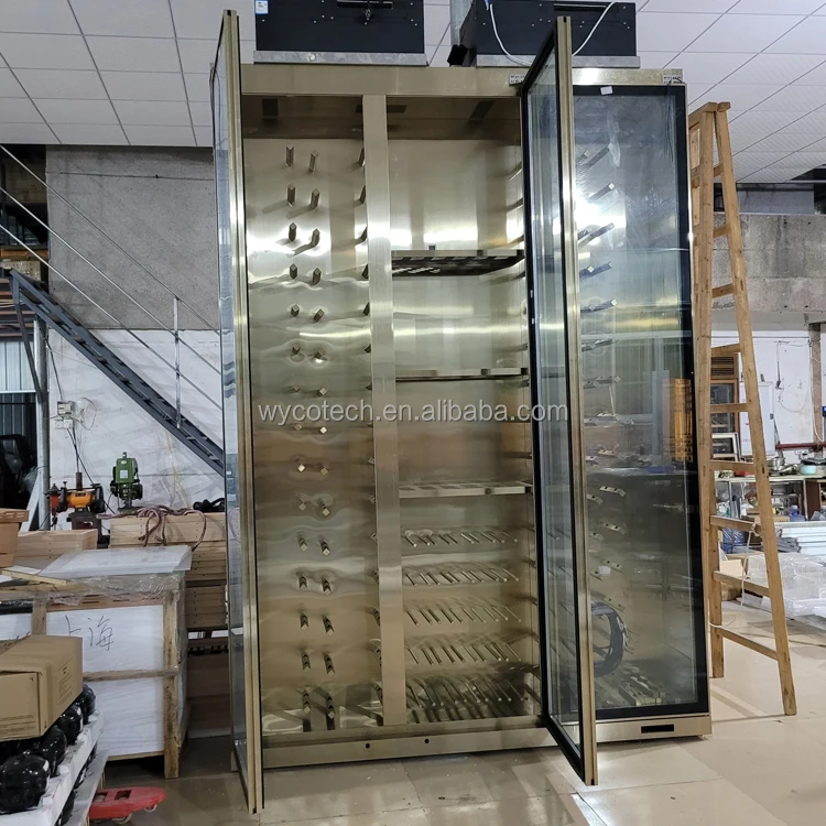 Suspended Wine Chiller Cabinets Coolers Free-Standing or Built-in Wine Refrigerator Contemporary Wine Room Cellar refrigerators