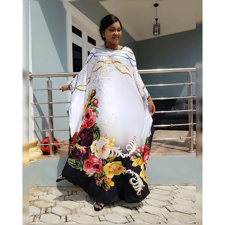 
Women Star OL Temperament Nepali Cloth Round Neck Bat Large Robe 