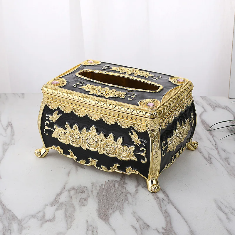 Custom Printed Color Retro Nordic Decorative Home Car  Plastic Storage Napkin Paper Tissue Box Holder Organizer