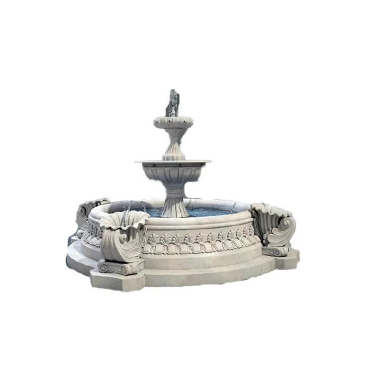 Construction building decor fiberglass silicone molds concrete water fountain mold outdoor garden