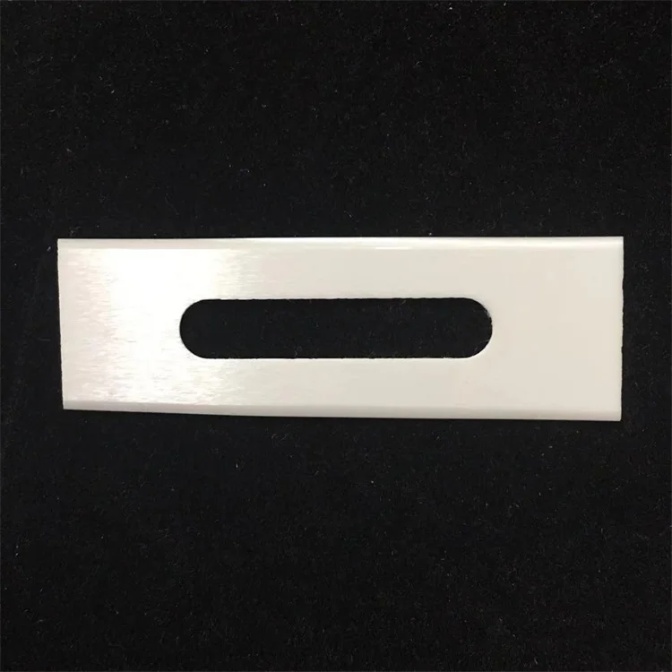 57x19x0.4mm zirconia ceramic double edge waist hole knife blade