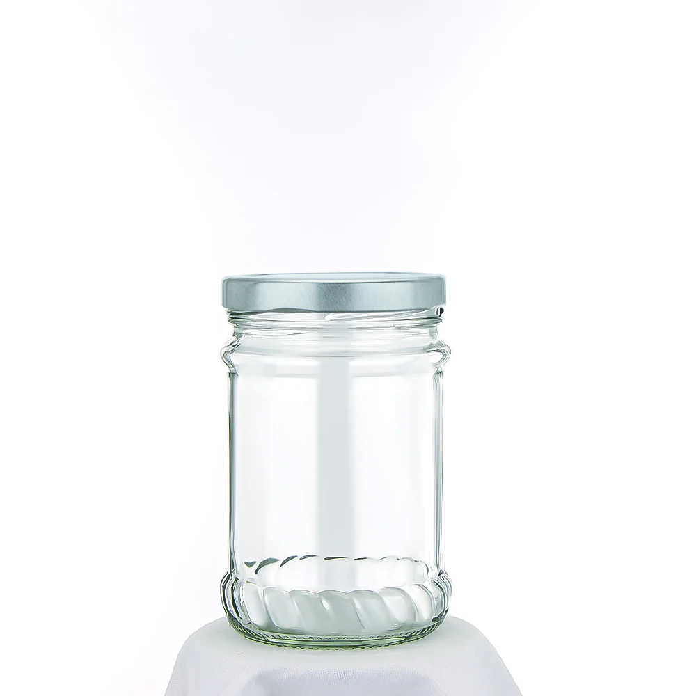 Transparent Glass Cookie Jar Food Biscuit Can Cookie Honey Container Glass Jars For Food Packaging