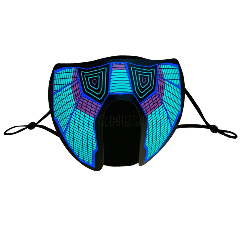 cool light new design led face mask led Halloween party mask