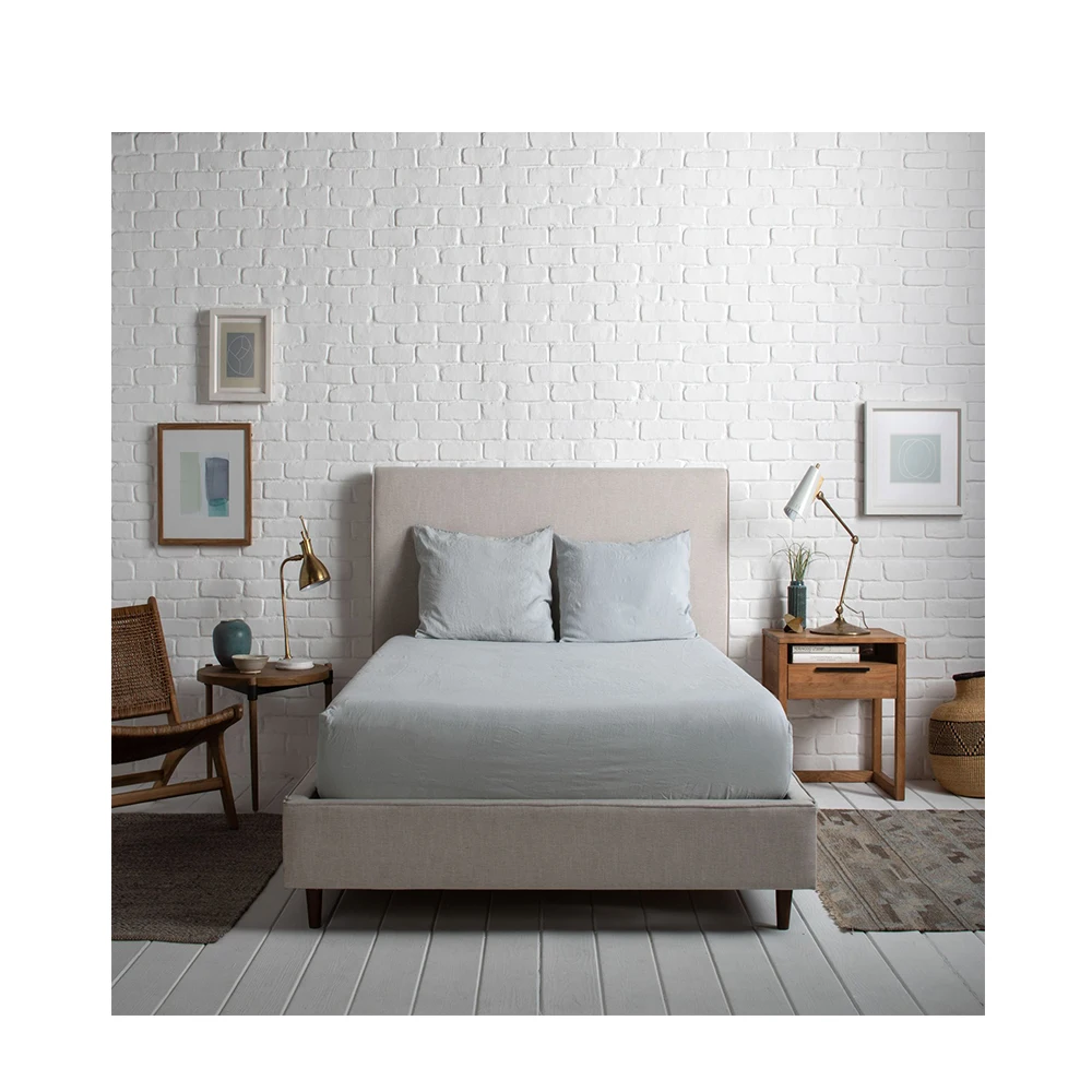 organic flax linen bed cover bedding set with bedsheets sets duvet cover