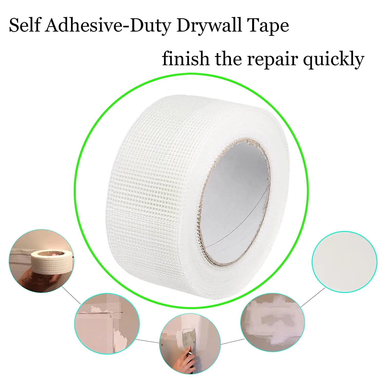 Fiber Adhesive Glass 50G Self Adhesive Seam Waterproof Dry Wall Plaster Board Mesh Joint Tape