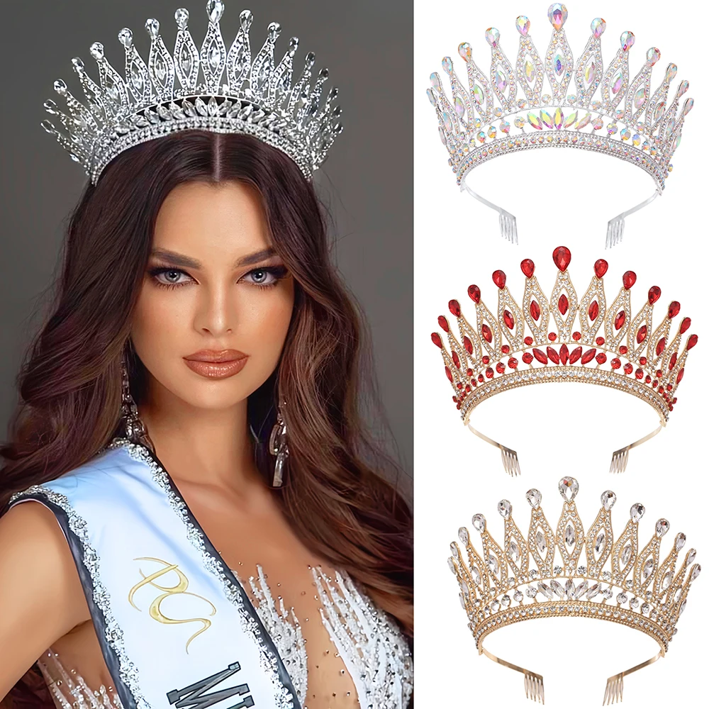 Wholesale Hot Sale 2021 Nadia Ferreira Miss Universe Paraguay Pageant Crown Women Tiaras Wedding