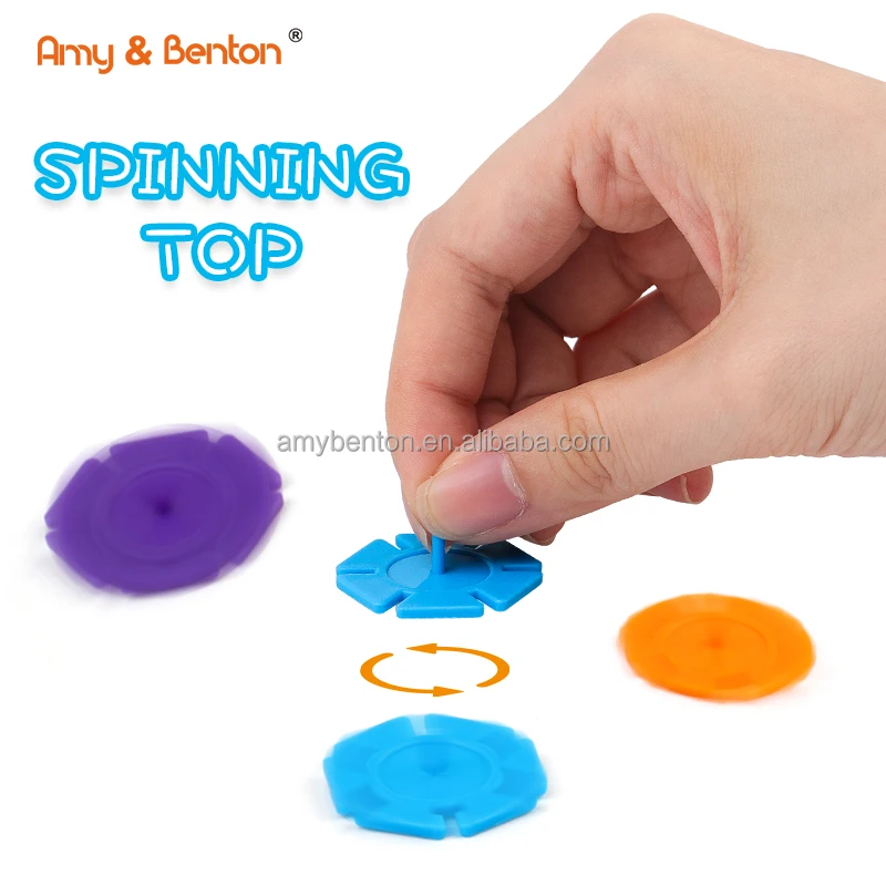 Plastic Small Mini Building Blocks Toys Kids Puzzle Spinning Top Set STEM & Preschool Table Top Toys From Amy&Benton