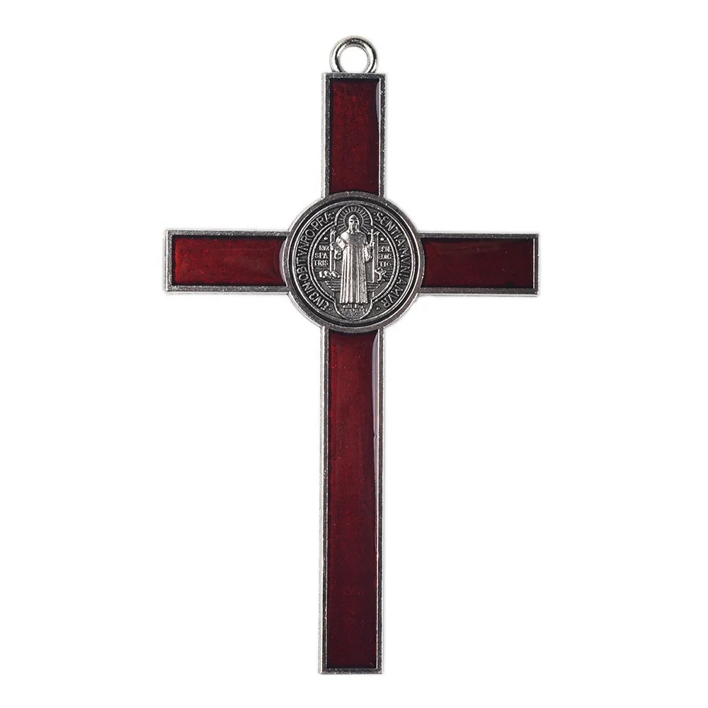 Jesus Christ Wall Crucifix Catholic Large Metal Cross Pendant Church Cathedral Decoration