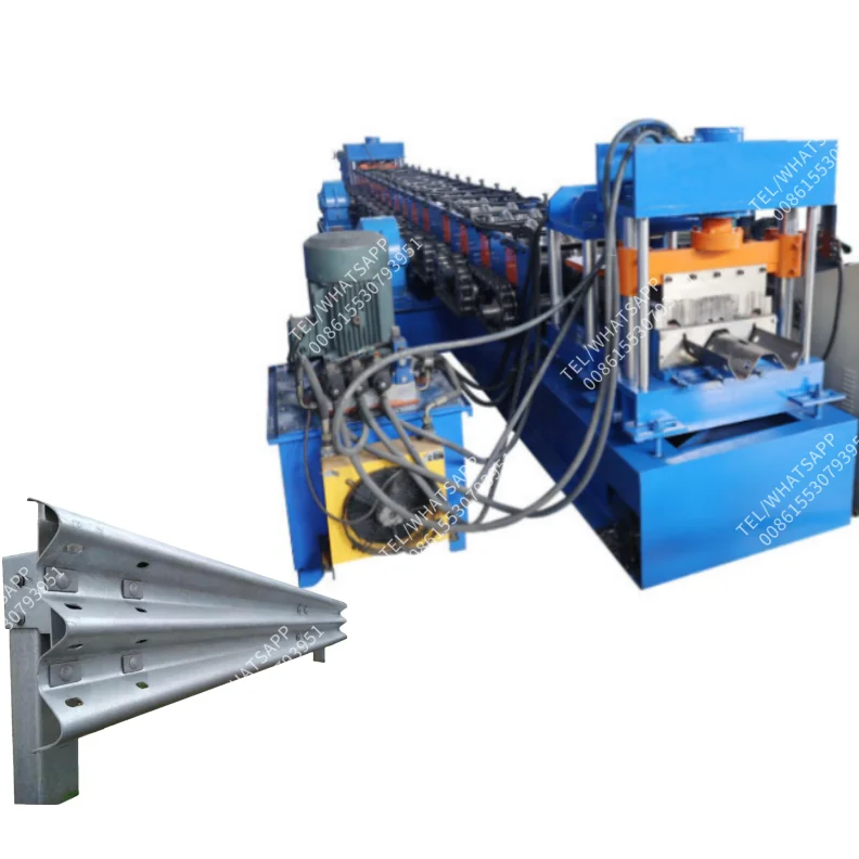 Highway Guardrail Crash Barrier roll forming machine freeway guardrail W beam machine