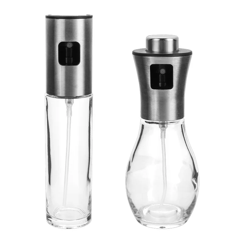 Oil Spray Bottle For Cooking Kitchen Olive Oil Sprayer For Camping BBQ Baking Vinegar Soy Sauce 200ml 300ml Kitchen Accessories