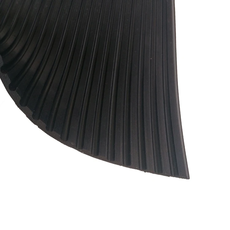 
Industry corrugated fine ribbed rubber floor mat 
