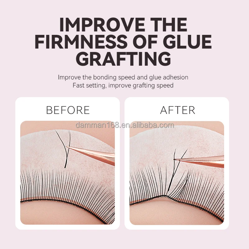 Damman Super Bonder Top Clear Fast Drying Custom Private Label Eyelash Extensions Lash Super Bonder
