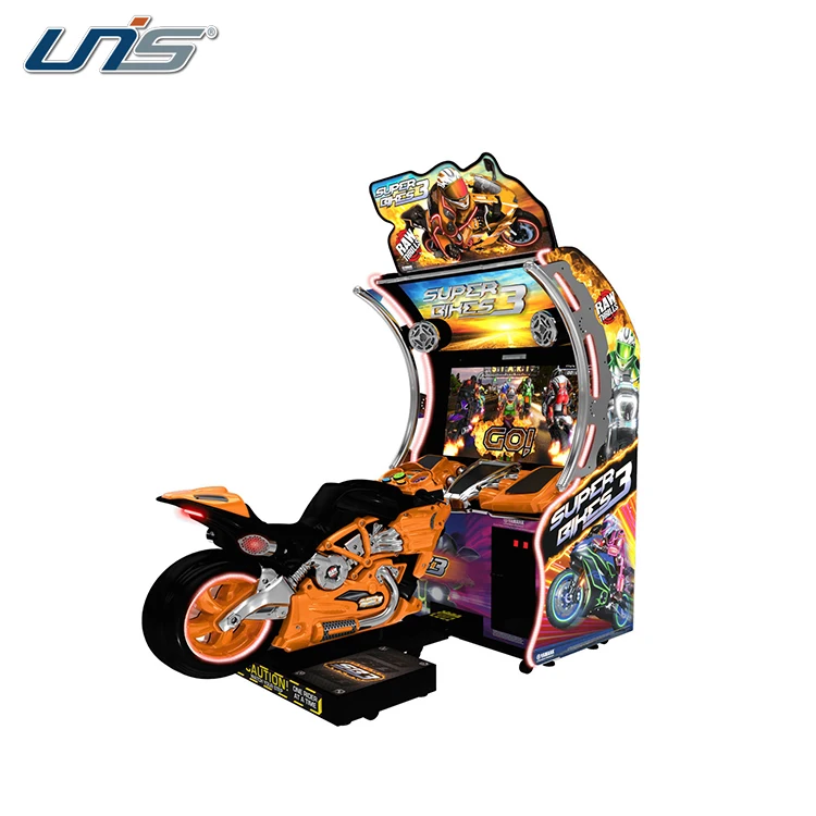 UNIS Super Bikes 3 Coin Operated Racing Driving Simulator Game Machine