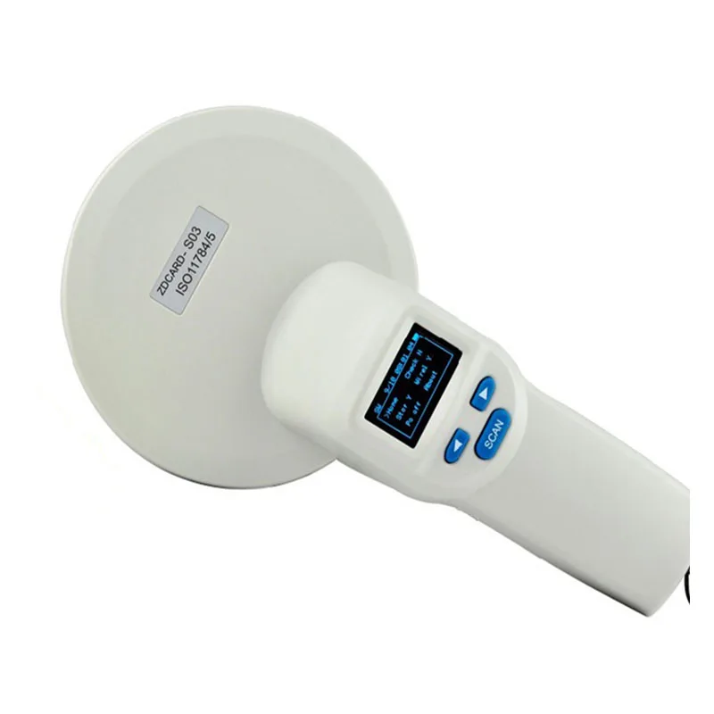 Pet 134.2khz rfid chip tag reader wireless animal scanner fish  rfid microchip handheld reader