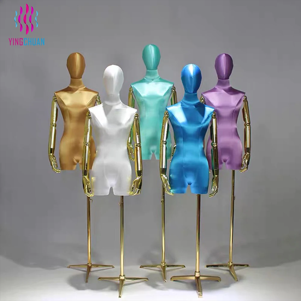 Fashion Lady Display Clothing Store Dress Form Torso Mannequin Woman Upper-body Half Body Display Mannequin With Hand