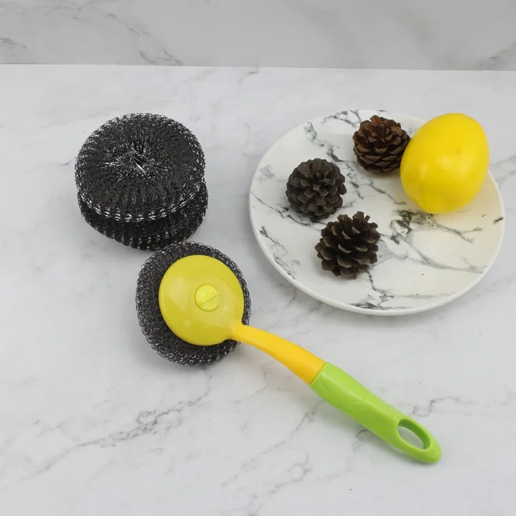 Stainless Steel Scrubber Rust Proof Heavy Duty Galvanized Steel Scouring Pad Coated Knitted Flat Wire Mesh High Abrasion Scour P