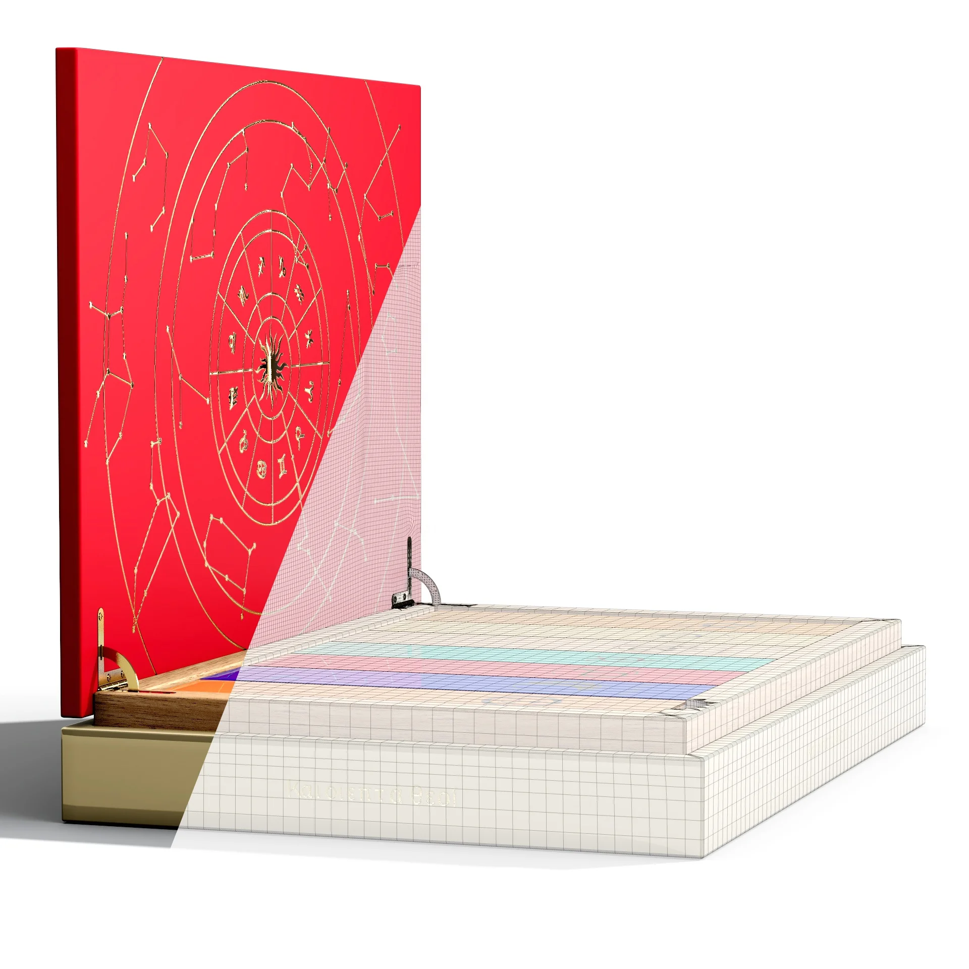 high end handcrafted elie bleu cedar wood raching cigar case travel humidor