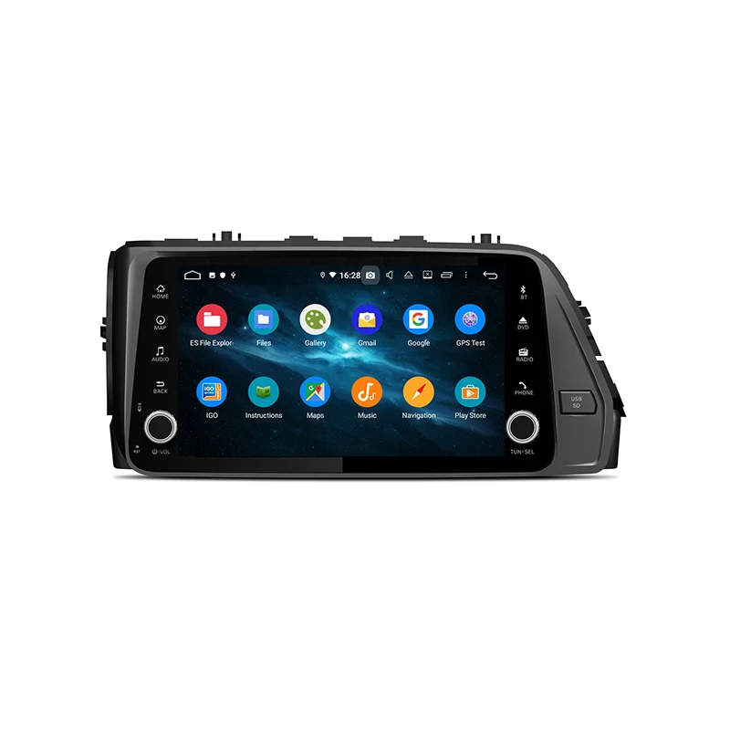 KLYDE KD-9633 PX5 Android 10 видеорегистратор для автомобиля навигация gps устройства слежения 9 дюймов HYUNDAI Verna