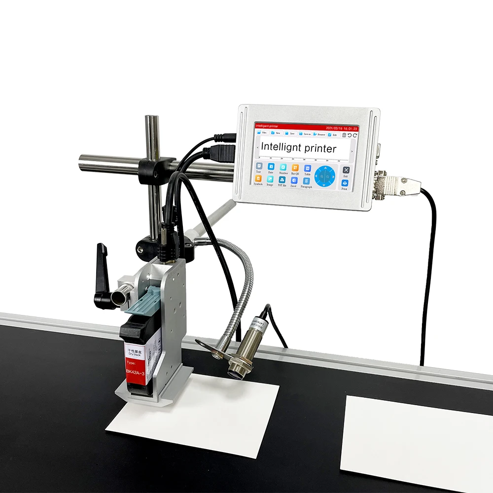 Factory hot sale Automatic TIJ inkjet batch code logo glass printing online machine expire date printer machine made in china