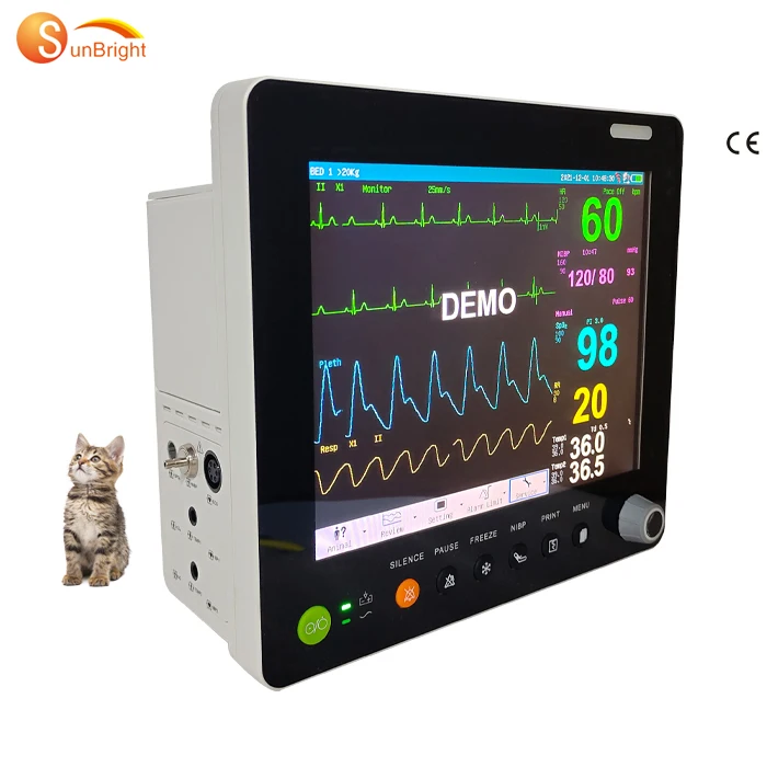 SUN-603S Hospital Equipment ECG Multi Parameter Vet Monitor Cheap Portable Handheld Vital Sign Monitor