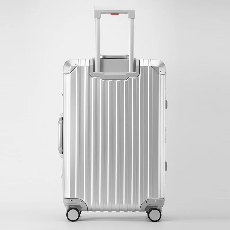 High Quality Designer Carry on Suitcase Full Aluminium Reisekoffer Koper Koffer Checked Trolley Set Luggage