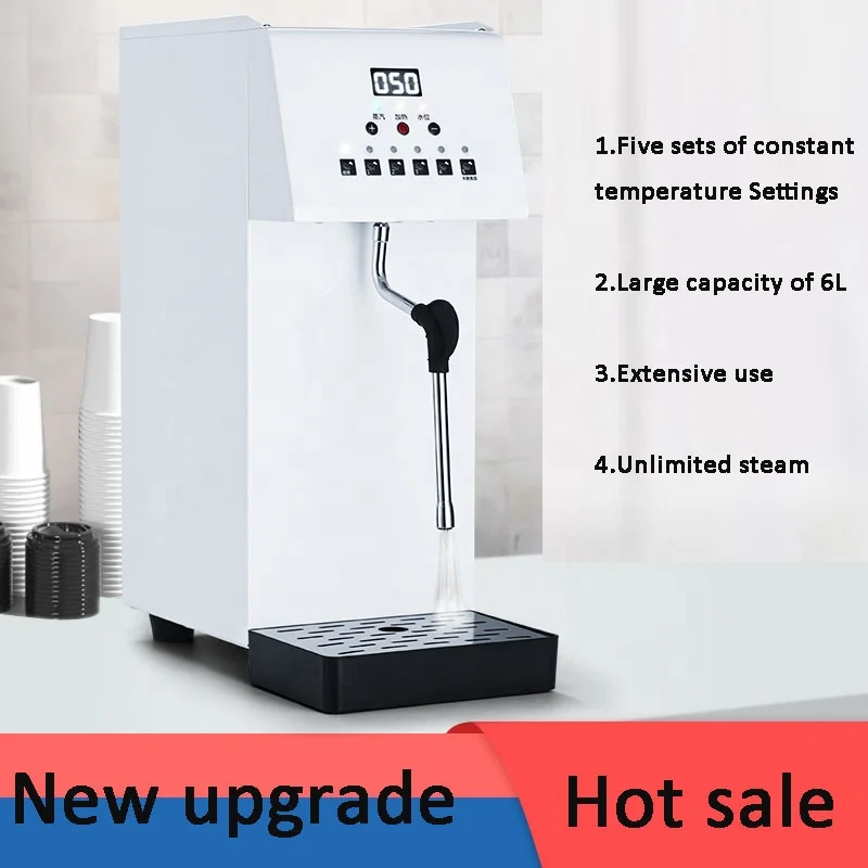 Stainless Steel Milk Bubble Steamer Professional 5L Boiler Mini Milk Frother Commercial Milk Foamer For Coffee Shop Equipment
