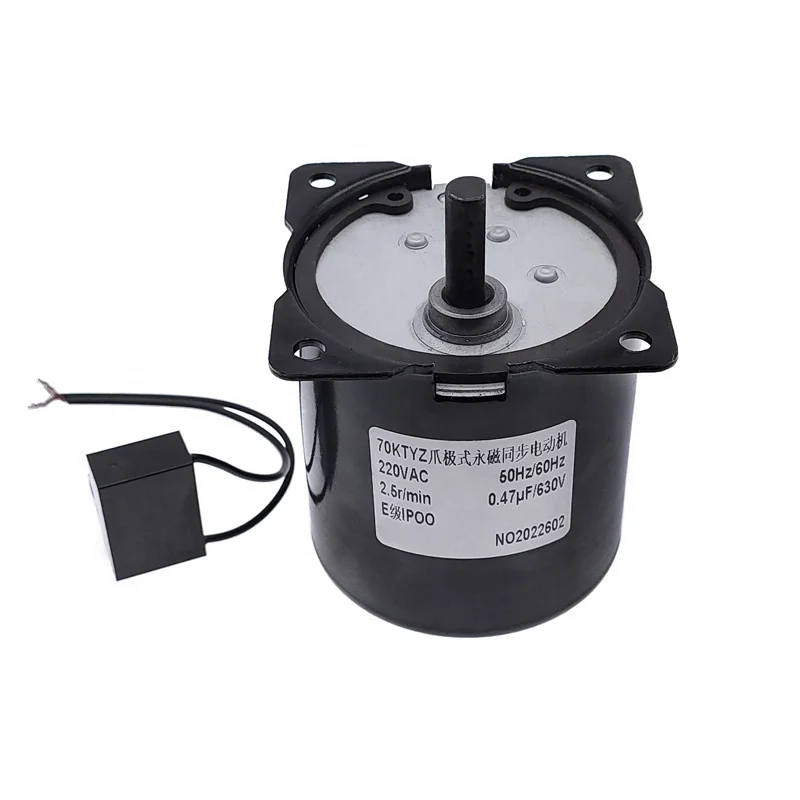 40W High Torque Forward and Reverse Reducer Gear Motor 220V AC 70KTYZ Permanent Magnet Synchronous Motor