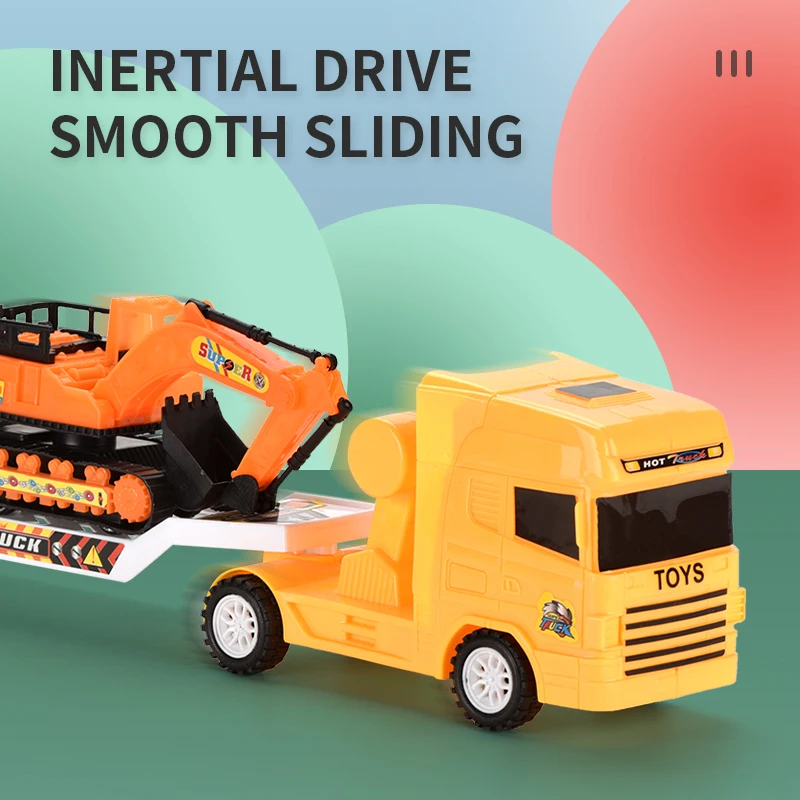 New Cheap Oyuncak Arabalar Inertia Tractor Toys Car Set Friction Toy Vehicle