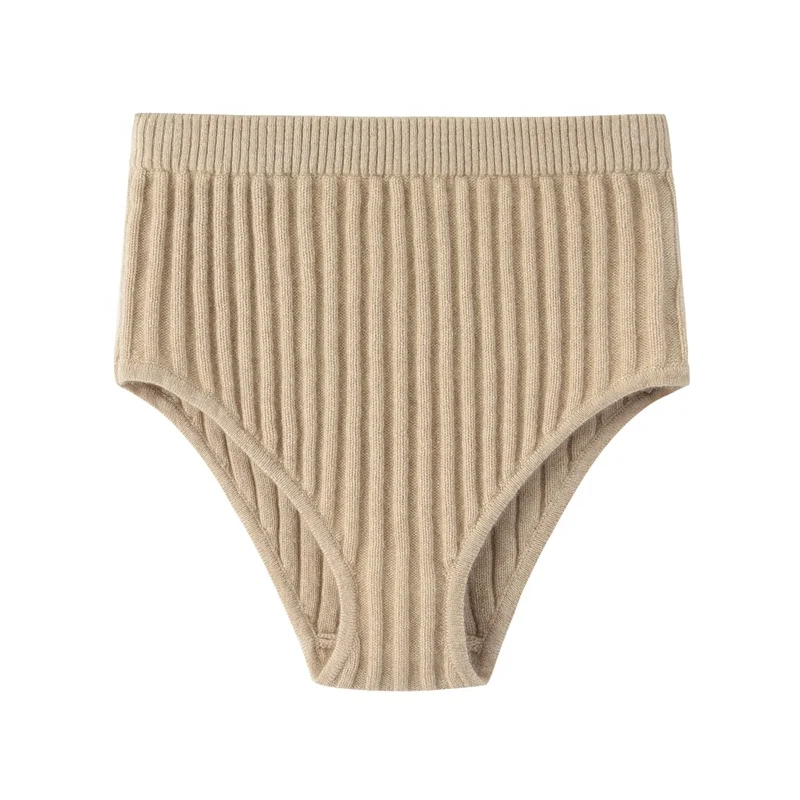 Women Knitted Pure Cashmere Undies Panties Underwear Briefs Intimates Shorts Women