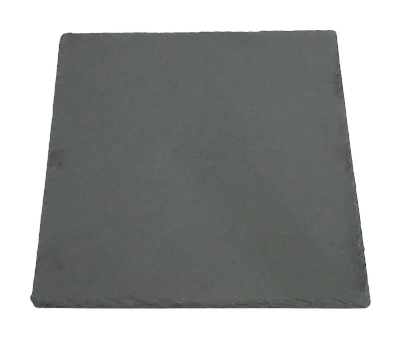 Каменная сервировочная доска под заказ, черные Тарелки и блюда для гостиничного сланца, тарелка для суши