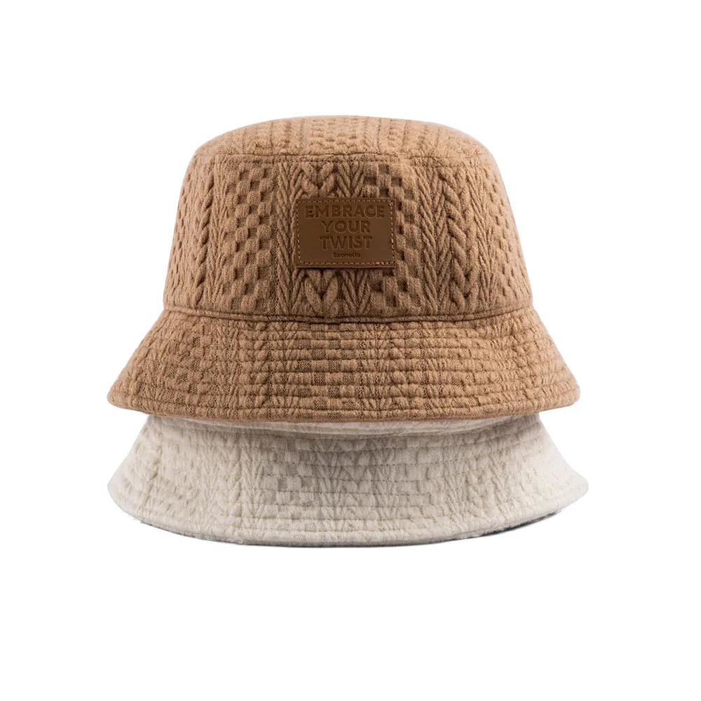 2024 New Fashion Custom Knitted Crochet Beanies Bucket Hats High Quality Hand Made Crochet Cap Knitting Cap