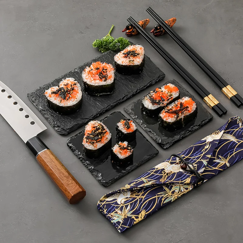 10 Pieces Japanese Style No-stick Sushi Mold DIY sushi Maker Set Tool Sushi Kitchen Roll Mold Kit